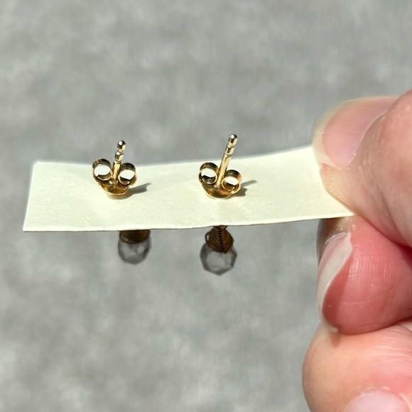 Karma and Luck White Quartz Zen Earrings - Picture 3 of 4